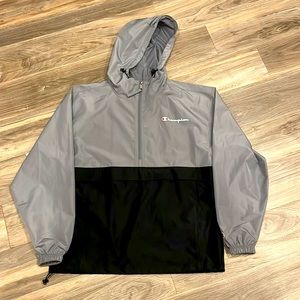 Champion windbreaker jacket hoodie Medium